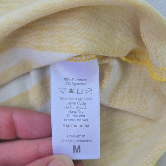 LuLaRoe Mustard Yellow Gold Fitted Tank Top - Picture 3 of 5